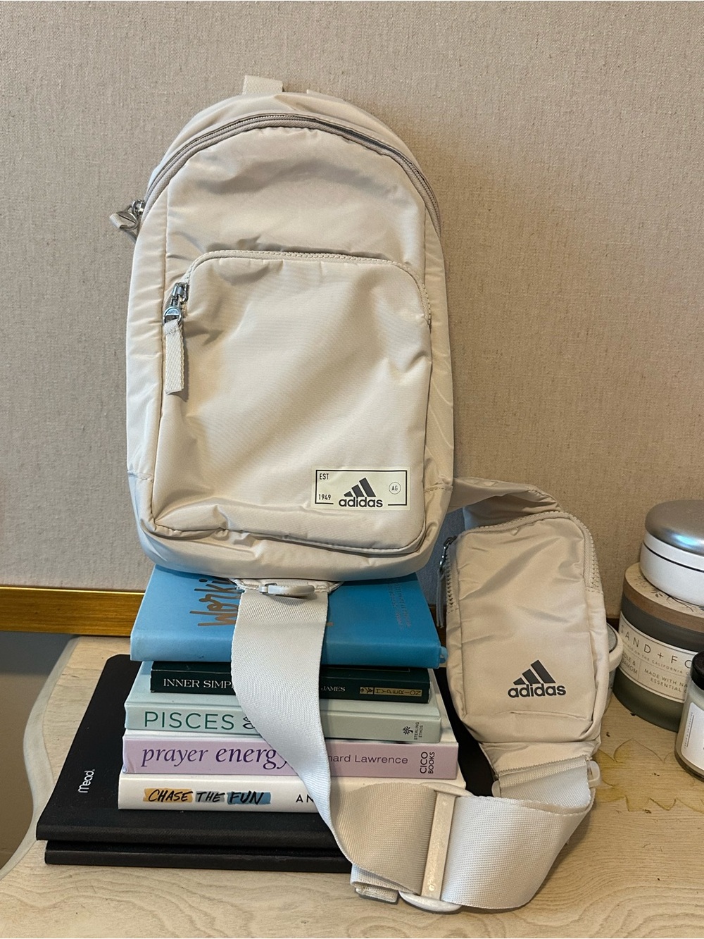 adidas Cream Sling Belt Bag
